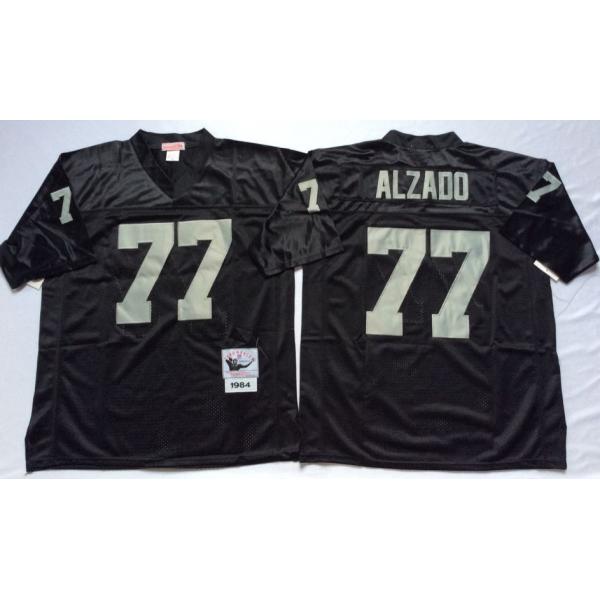 Lyle Alzado Oakland Football Jersey - Oakland #77 Football Jersey(Black Throwback)