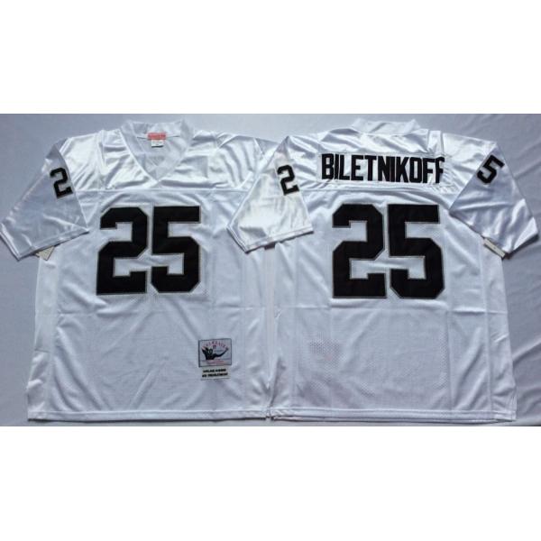 Fred Biletnikoff Oakland Football Jersey - Oakland #25 Football Jersey(White Throwback)