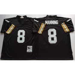 Archie Manning New Orleans Football Jersey - New Orleans #8 Football Jersey(Black Throwback)