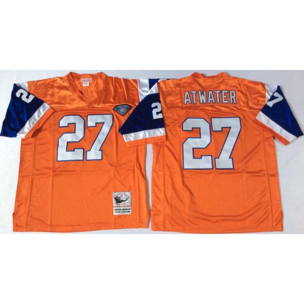 Steve Atwater Denver Football Jersey - Denver #27 Football Jersey(Orange Throwback)