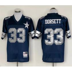 Dorsett Dallas Football Team Jersey -Dallas #33 Tony Dorsett Jersey (Blue, 25TH throwback)