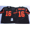 Joe Montana SF Football Jersey - SF #16 Football Jersey(Black Throwback)