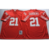 Deion Sanders SF Football Jersey - SF #21 Football Jersey(Red Throwback)