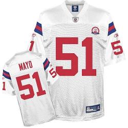 Jerod Mayo New England Football Jersey - New England #51 Football Jersey(White 50th)