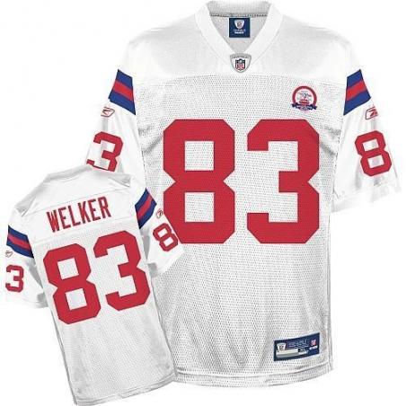 Wes Welker New England Football Jersey - New England #83 Football Jersey(White 50th)