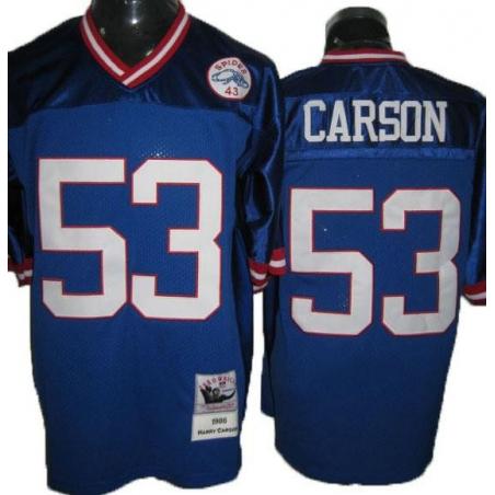 Harry Carson NY-G Football Jersey - NY-G #53 Football Jersey(Blue Throwback)