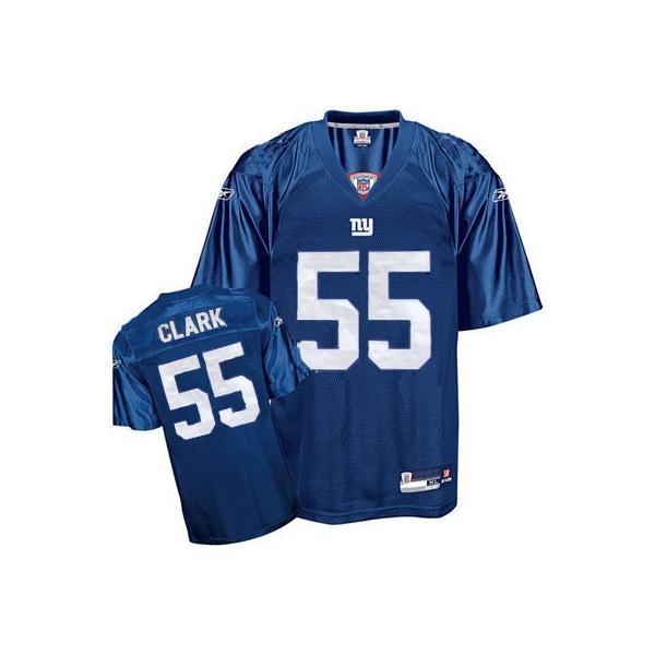 Dallas Clark NY-G Football Jersey - NY-G #55 Football Jersey(Blue)