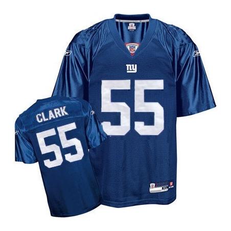 Dallas Clark NY-G Football Jersey - NY-G #55 Football Jersey(Blue)