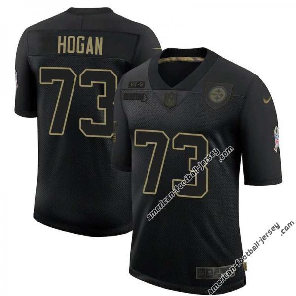 Black Darrell Hogan Steelers #73 Stitched Salute to Service Football Jersey Mens Womens Youth