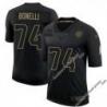 Black Ernie Bonelli Steelers #74 Stitched Salute to Service Football Jersey Mens Womens Youth