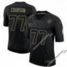 Black Steve Courson Steelers #77 Stitched Salute to Service Football Jersey Mens Womens Youth