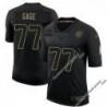 Black Bob Gage Steelers #77 Stitched Salute to Service Football Jersey Mens Womens Youth