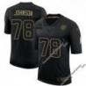 Black Tim Johnson Steelers #78 Stitched Salute to Service Football Jersey Mens Womens Youth