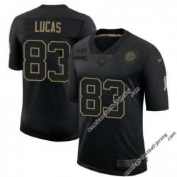 Black Dick Lucas Steelers #83 Stitched Salute to Service Football Jersey Mens Womens Youth