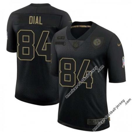 Black Buddy Dial Steelers #84 Stitched Salute to Service Football Jersey Mens Womens Youth