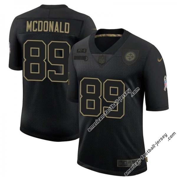 Black Vance McDonald Steelers #89 Stitched Salute to Service Football Jersey Mens Womens Youth