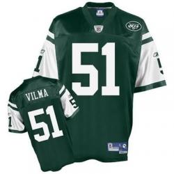 Jonathan Vilma NY-J Football Jersey - NY-J #51 Football Jersey(Green)