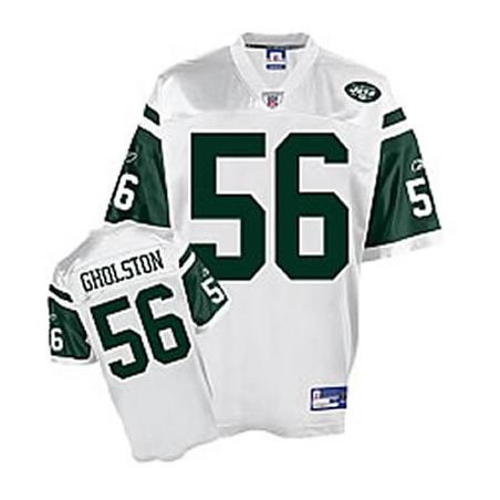 Vernon Gholston NY-J Football Jersey - NY-J #56 Football Jersey(White)