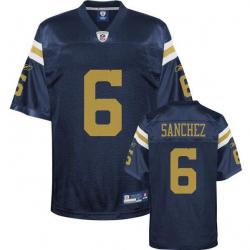 Mark Sanchez NY-J Football Jersey - NY-J #6 Football Jersey(Blue)