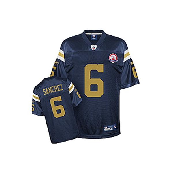 Mark Sanchez NY-J Football Jersey - NY-J #6 Football Jersey(Blue 50th)