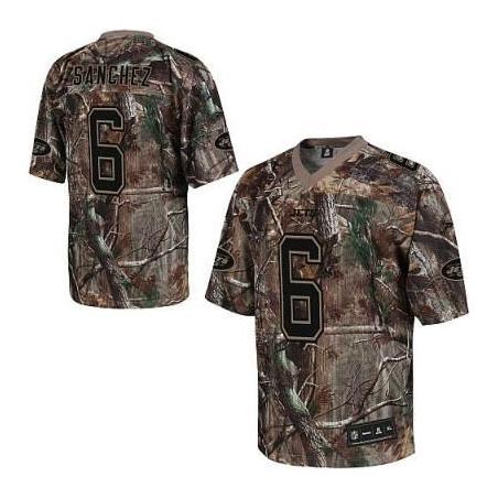 Mark Sanchez NY-J Football Jersey - NY-J #6 Football Jersey(Camo)