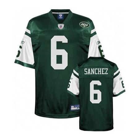 Mark Sanchez NY-J Football Jersey - NY-J #6 Football Jersey(Green)