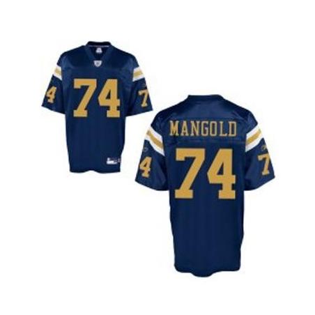 Nick Mangold NY-J Football Jersey - NY-J #74 Football Jersey(Blue)