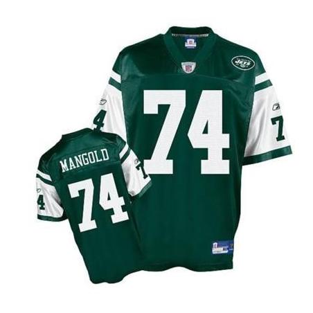 Nick Mangold NY-J Football Jersey - NY-J #74 Football Jersey(Green)