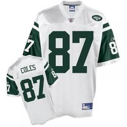 Laveranues Coles NY-J Football Jersey - NY-J #87 Football Jersey(White)