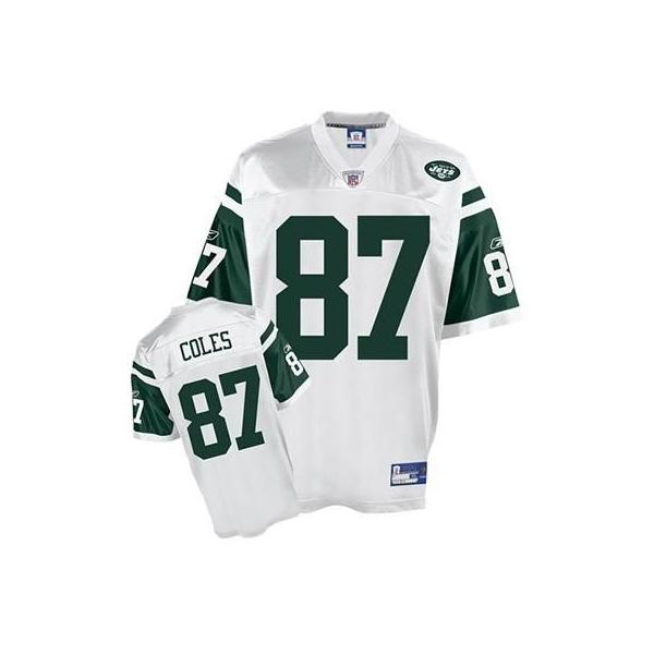 Laveranues Coles NY-J Football Jersey - NY-J #87 Football Jersey(White)