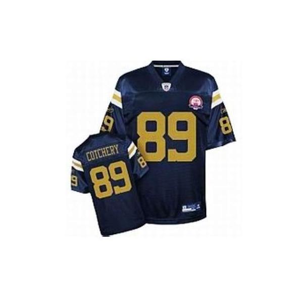 Jerricho Cotchery NY-J Football Jersey - NY-J #89 Football Jersey(Blue 50th)