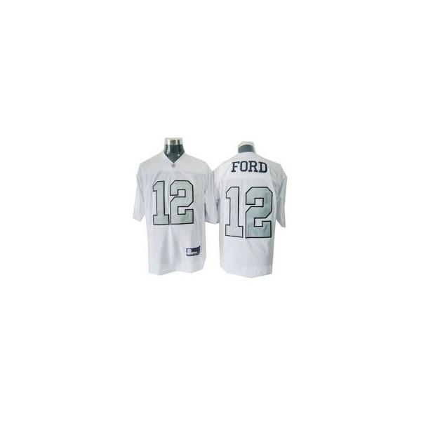 Jacoby Ford Oakland Football Jersey - Oakland #12 Football Jersey(White Silver Number)