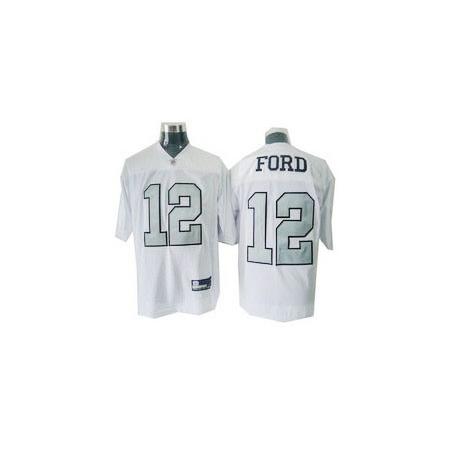 Jacoby Ford Oakland Football Jersey - Oakland #12 Football Jersey(White Silver Number)