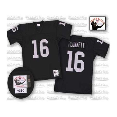 Jim Plunkett Oakland Football Jersey - Oakland #16 Football Jersey(Black Throwback)