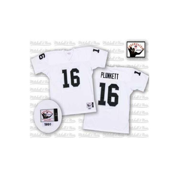 Jim Plunkett Oakland Football Jersey - Oakland #16 Football Jersey(White Throwback)