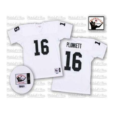 Jim Plunkett Oakland Football Jersey - Oakland #16 Football Jersey(White Throwback)