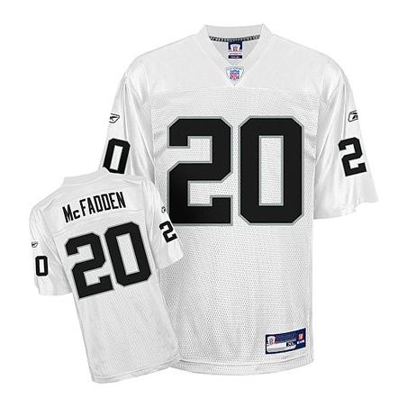 Darren McFadden Oakland Football Jersey - Oakland #20 Football Jersey(White)