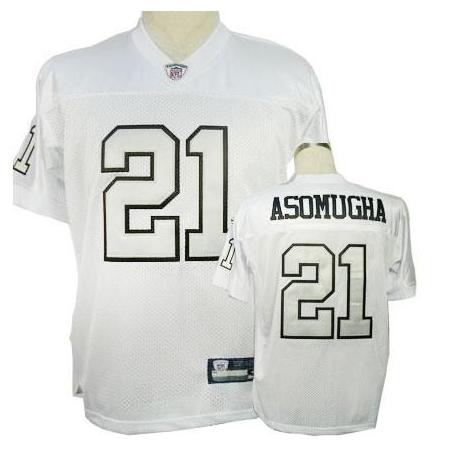 Nnamdi Asomugha Oakland Football Jersey - Oakland #21 Football Jersey(White Silver Number)