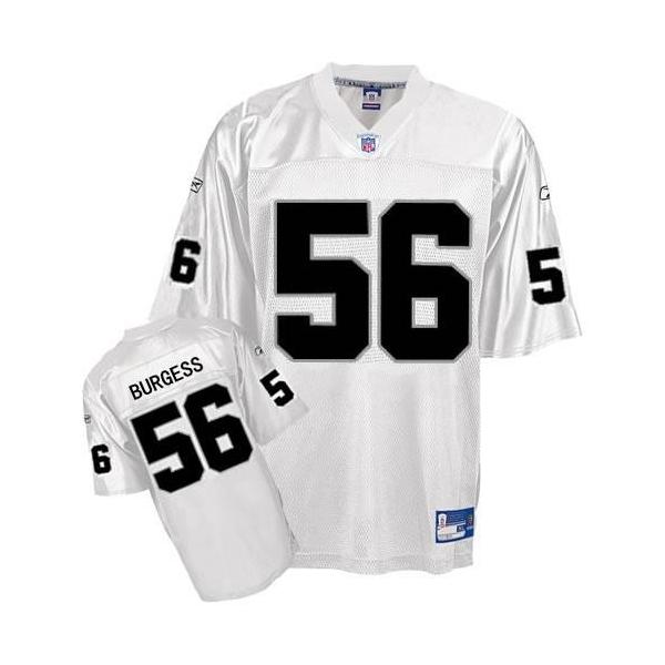 Derrick Burgess Oakland Football Jersey - Oakland #56 Football Jersey(White)