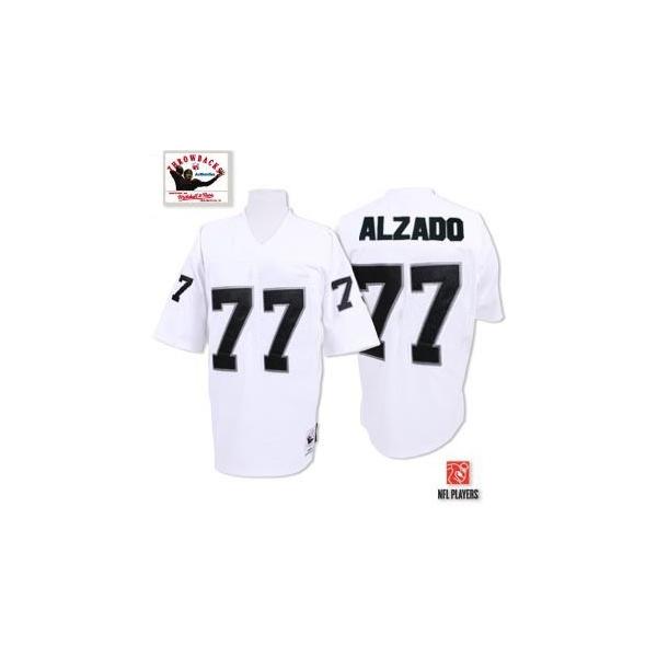 Lyle Alzado Oakland Football Jersey - Oakland #77 Football Jersey(White Throwback)