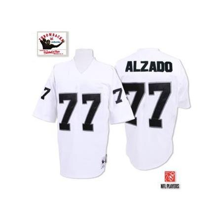 Lyle Alzado Oakland Football Jersey - Oakland #77 Football Jersey(White Throwback)