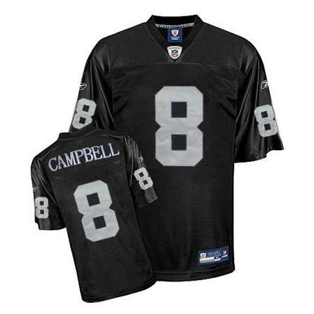 Jason Campbell Oakland Football Jersey - Oakland #8 Football Jersey(Black)