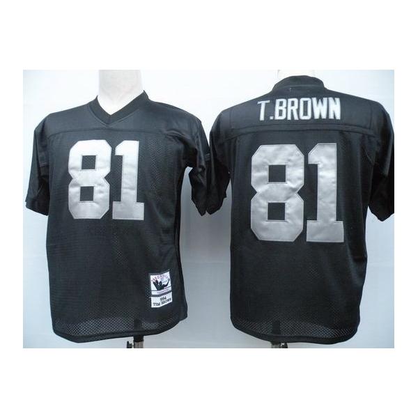 T Brown Oakland Football Jersey - Oakland #81 Football Jersey(Black)