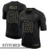 NY Giants #61 Lewis Kelly Black Salute to Service Jersey