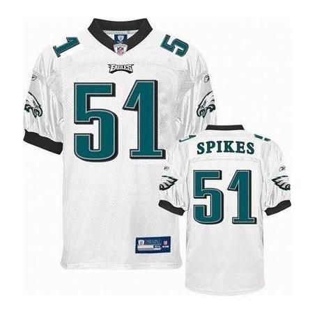 Takeo Spikes Philadelphia Football Jersey - Philadelphia #51 Football Jersey(White)