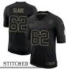 NY Giants #62 Chad Slade Black Salute to Service Jersey