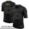 NY Giants #63 Jake Kubas Black Salute to Service Jersey