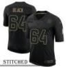 NY Giants #64 Mike Black Black Salute to Service Jersey