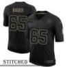 NY Giants #65 John Bauer Black Salute to Service Jersey