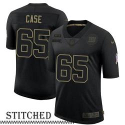 NY Giants #65 Pete Case Black Salute to Service Jersey